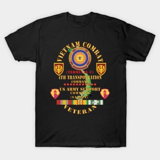 Vietnam Combat Veteran w 4th Transportation Command, US Army Support Cmd Saigon w VN SVC X 300 T-Shirt